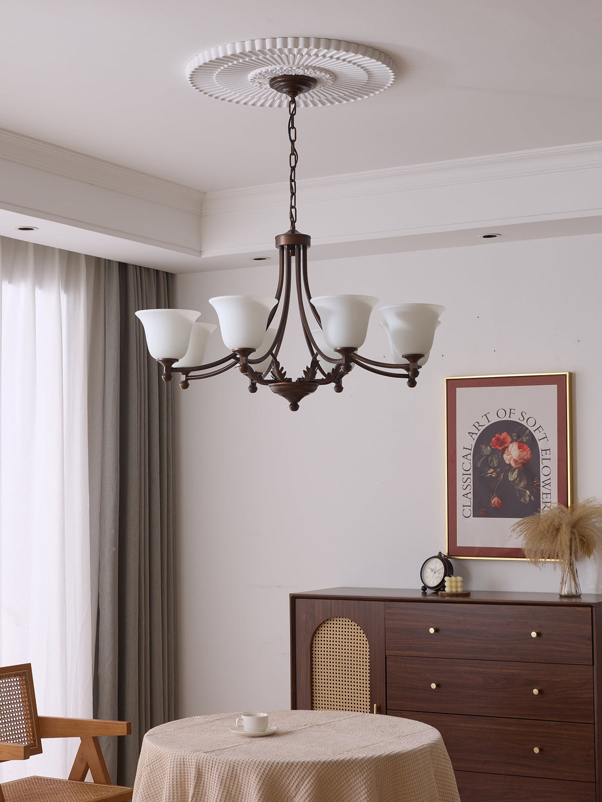Lustre Anis en verre et métal – vue 23
