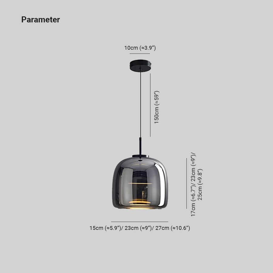 Suspension Blason en verre – vue 4