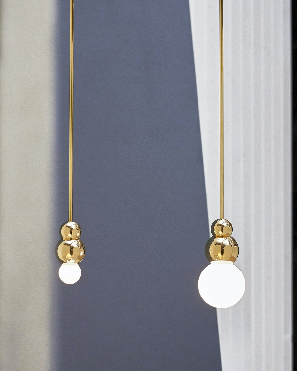 Suspension Augustine en verre et aluminium – vue 25