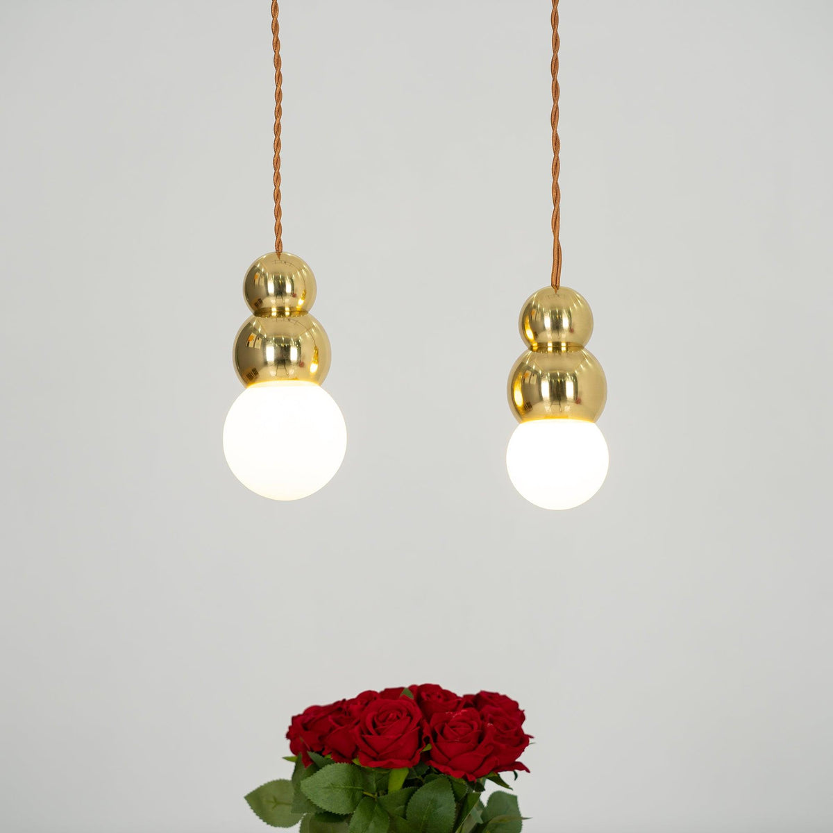 Suspension Augustine en verre et aluminium – vue 4