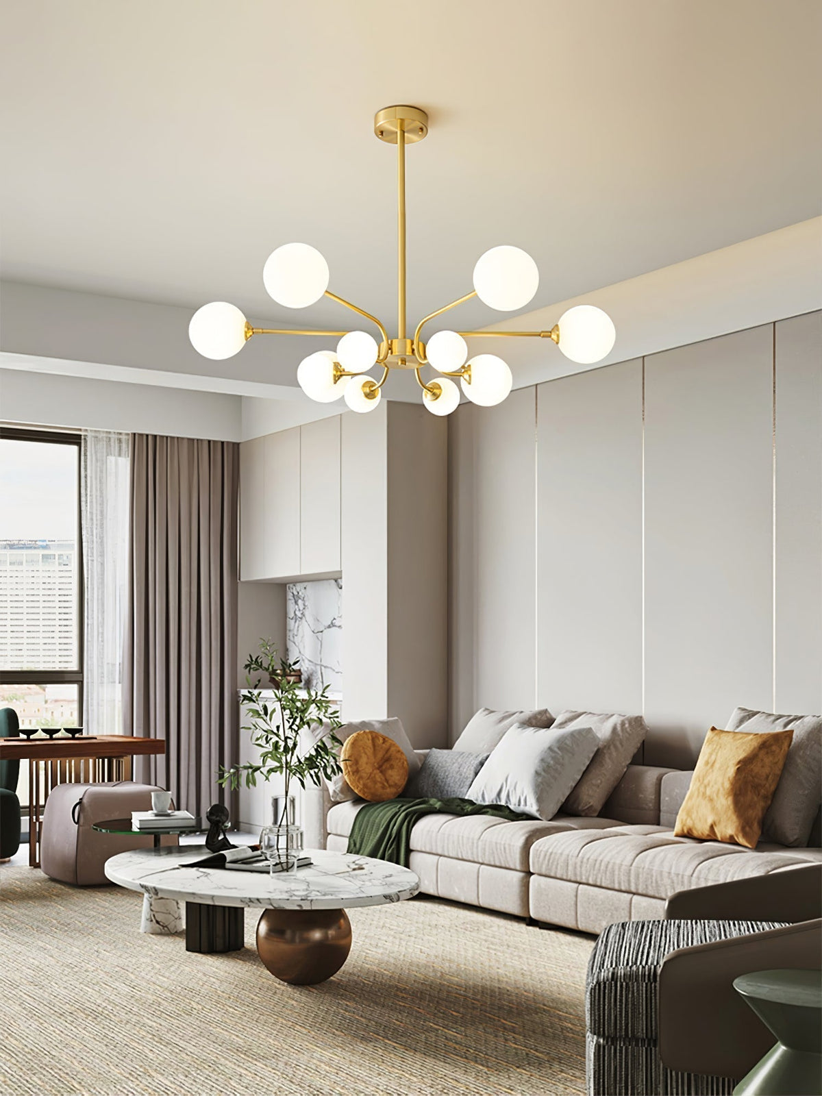 Lustre Armada en verre et métal – vue 3