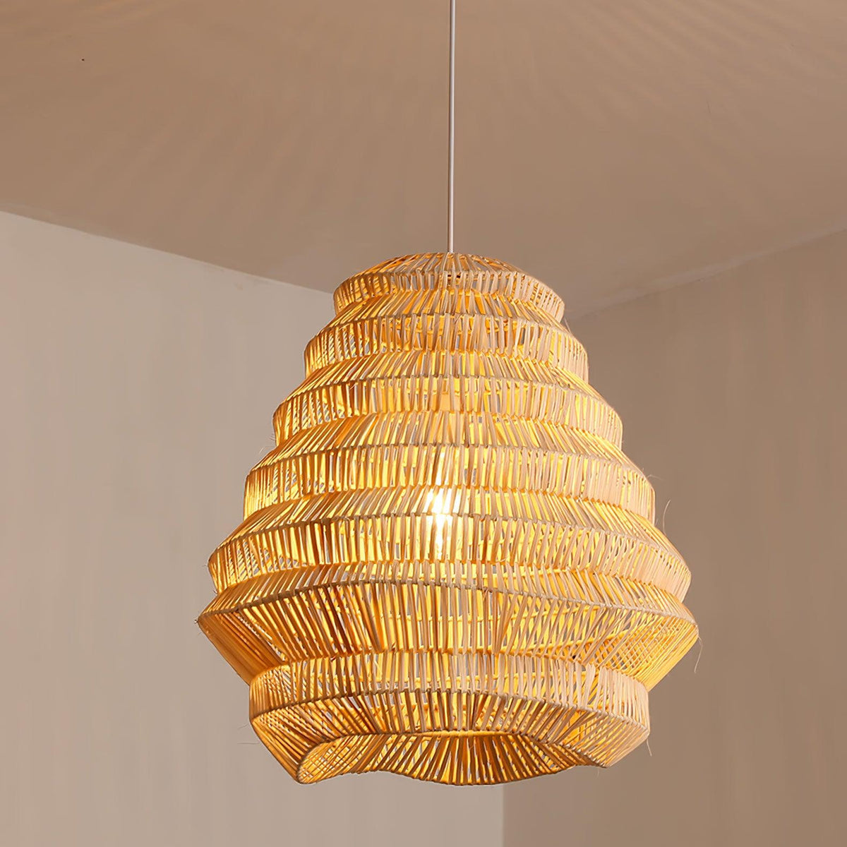 Suspension Prélude en bambou et métal – vue 10