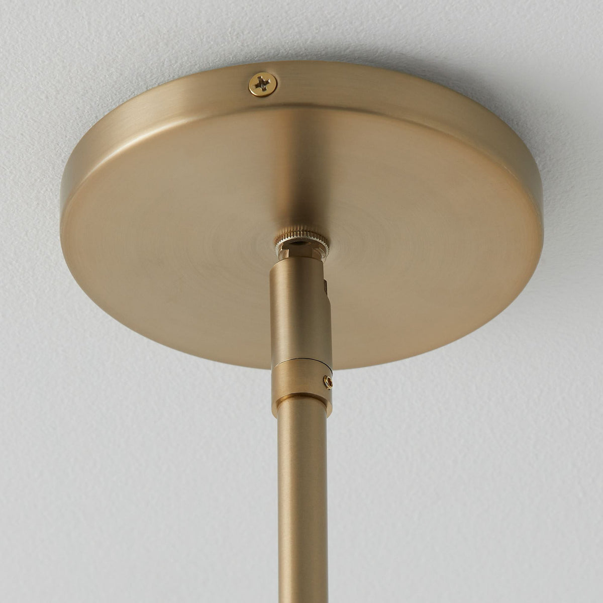 Lustre Bayonne en laiton et tissu – vue 5