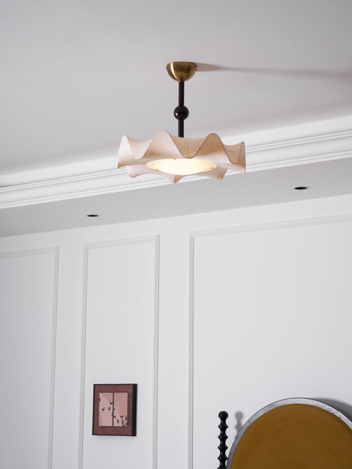 Plafonnier Chalet en bois et tissu – vue 21