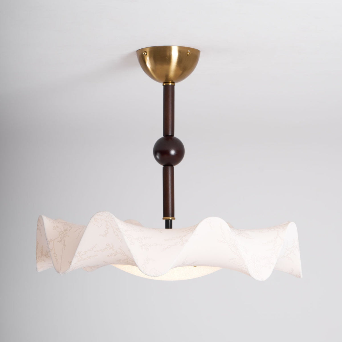 Plafonnier Chalet en bois et tissu – vue 11