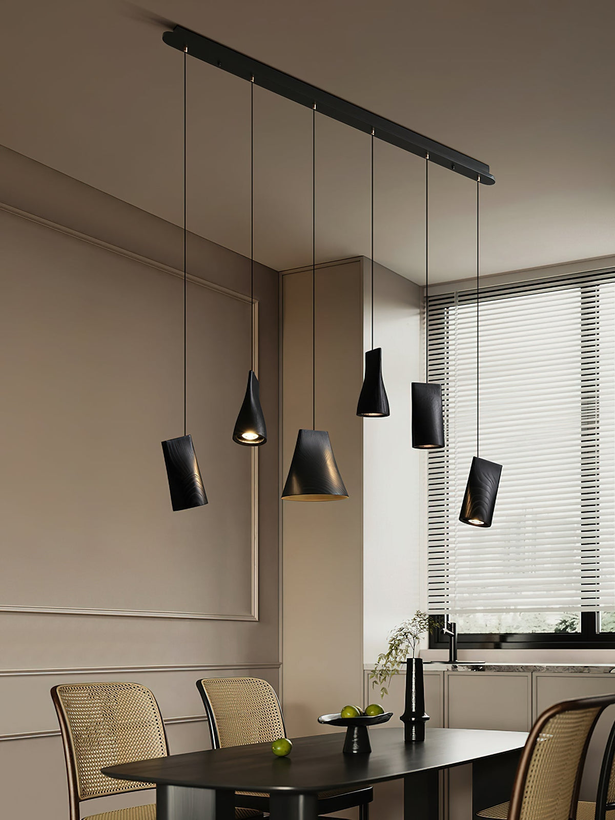 Suspension Badiane en bois et métal – vue 88