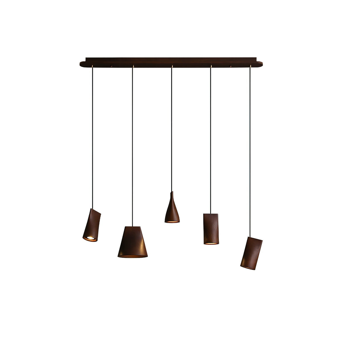 Suspension Badiane en bois et métal – vue 100