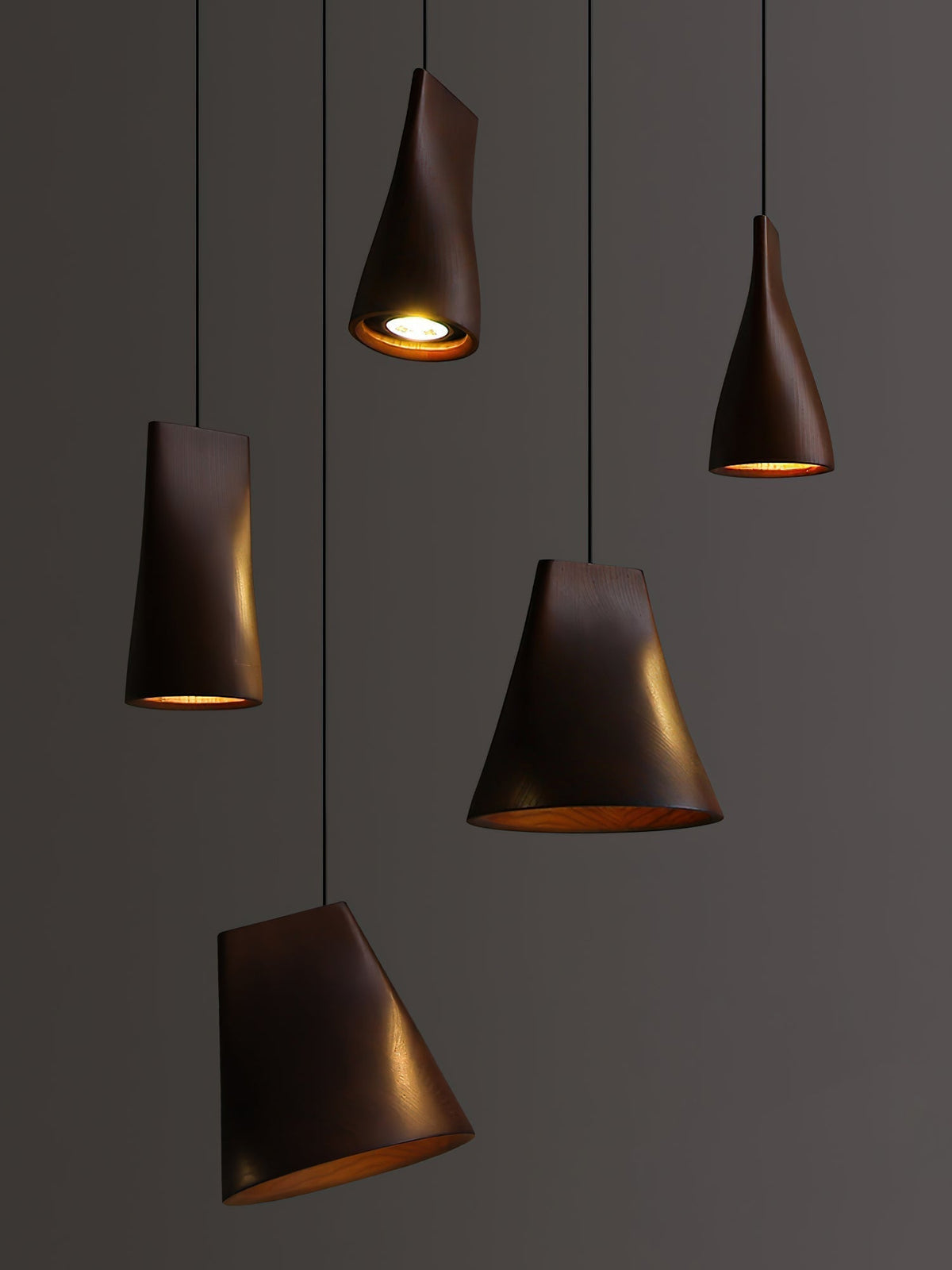 Suspension Badiane en bois et métal – vue 106