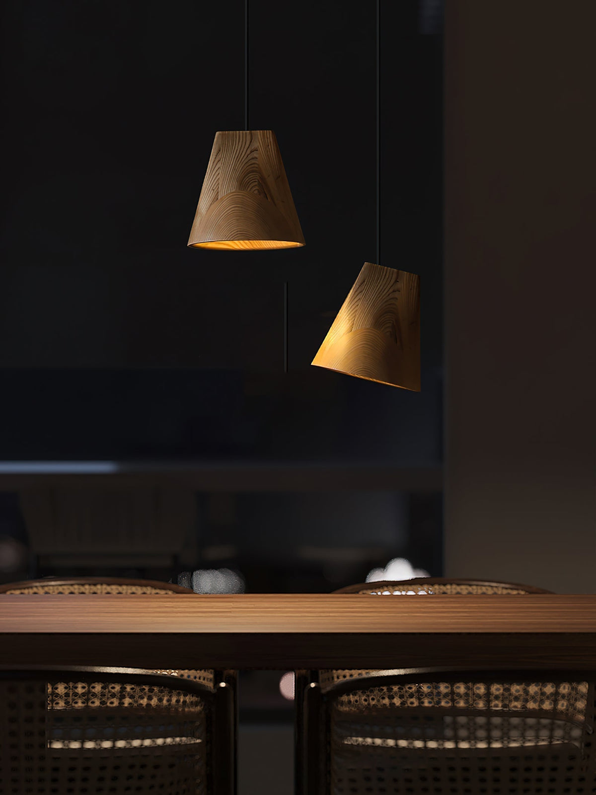 Suspension Badiane en bois et métal – vue 46