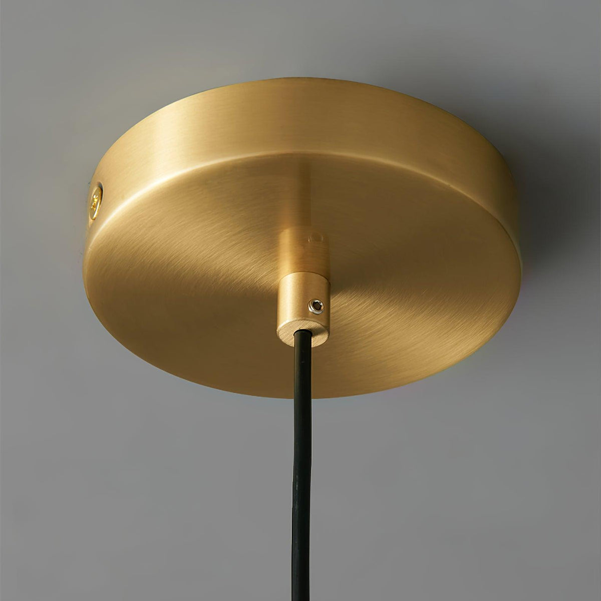 Suspension Héliotrope en laiton et noyer – vue 15