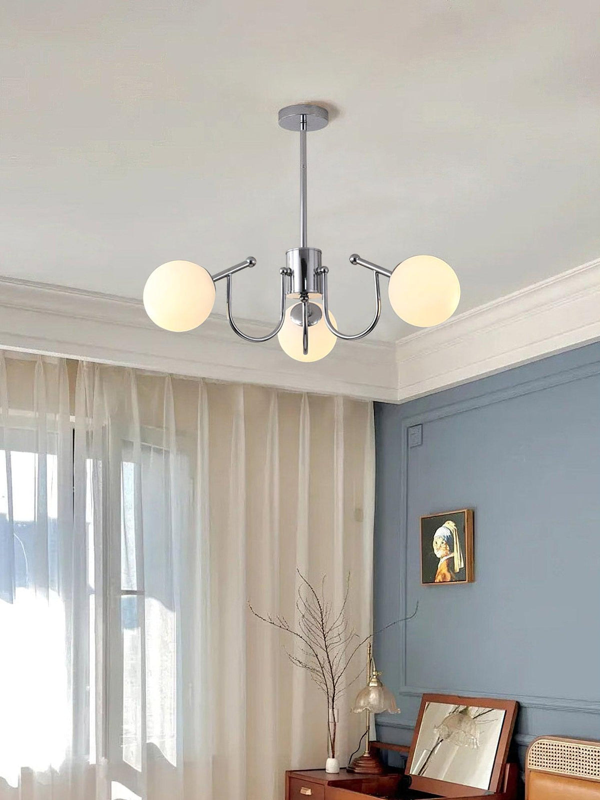 Lustre Rosée en verre et métal – vue 29