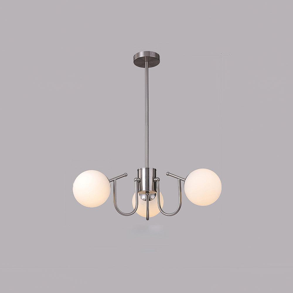 Lustre Rosée en verre et métal – vue 19