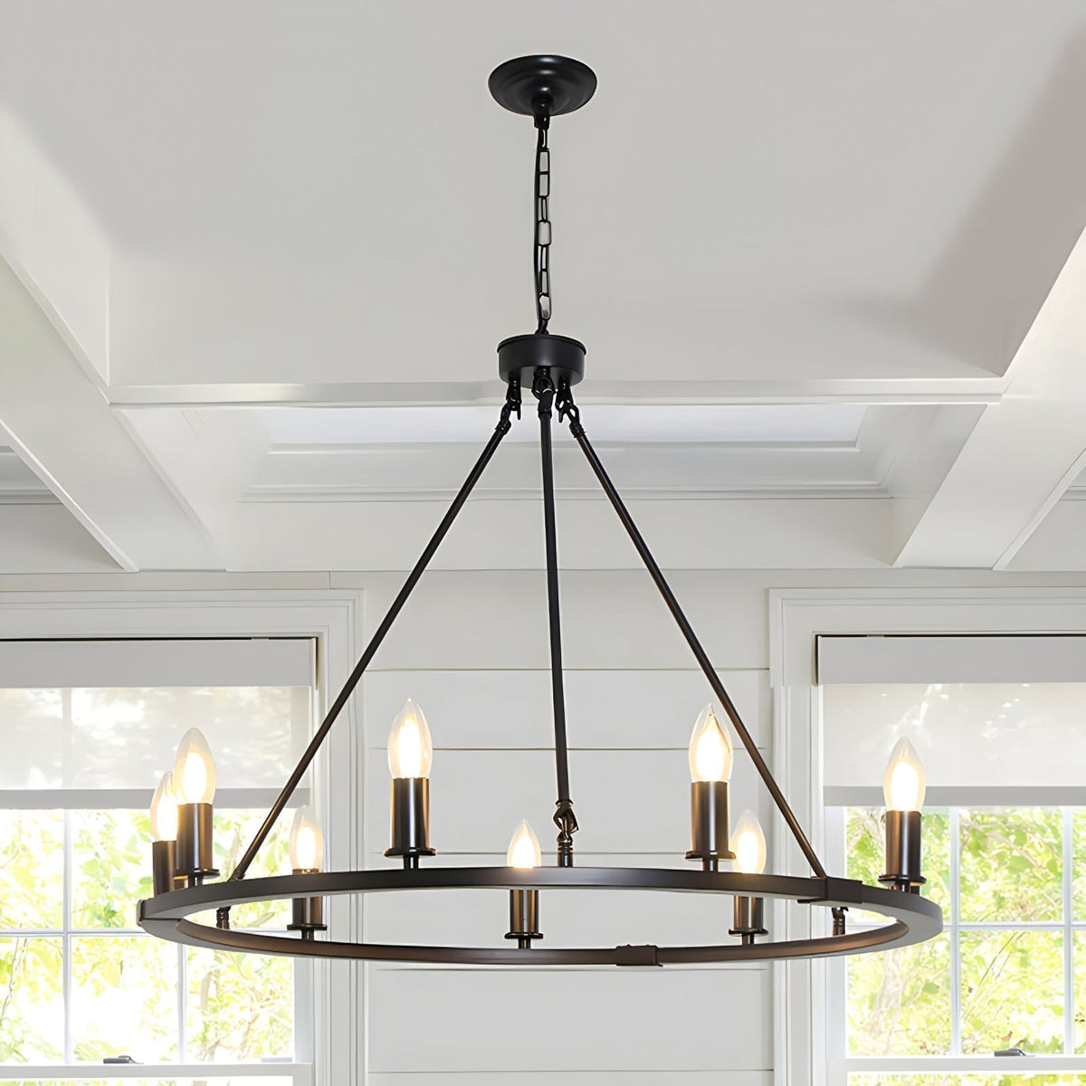 Lustre Ondée en fer – vue 7