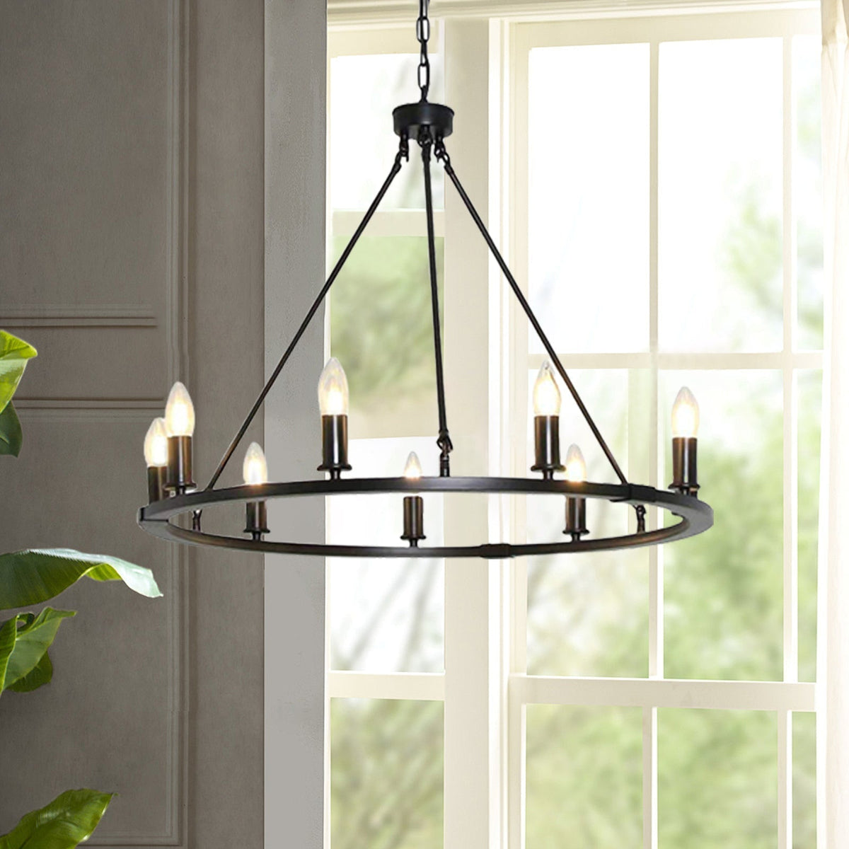 Lustre Ondée en fer – vue 2