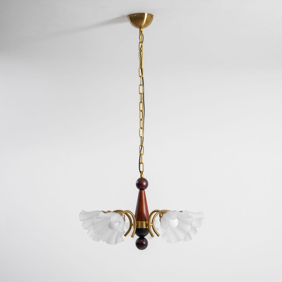 Lustre Gondole en verre et bois – vue 20