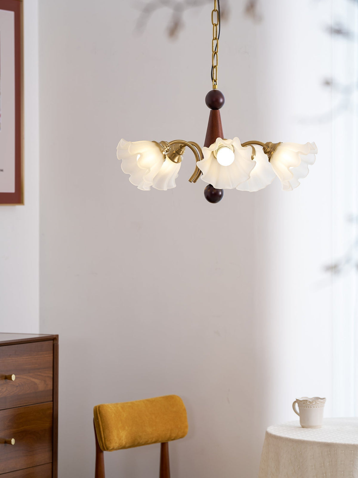 Lustre Gondole en verre et bois – vue 33