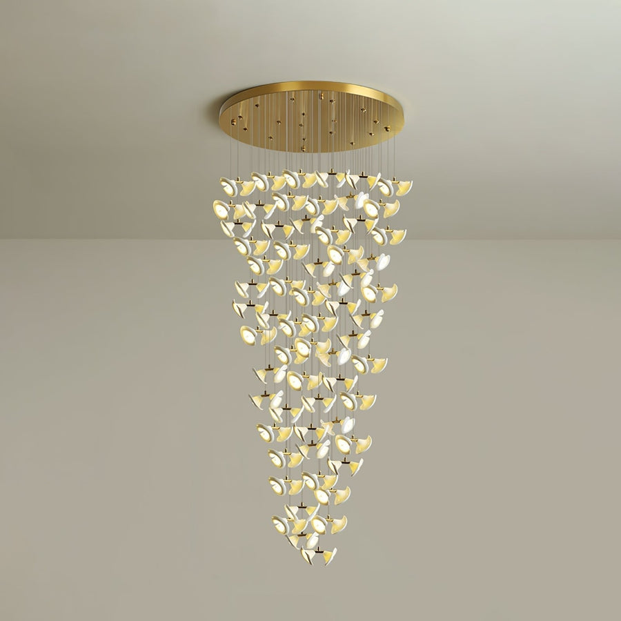 Lustre Cortège en céramique et fer – vue 2
