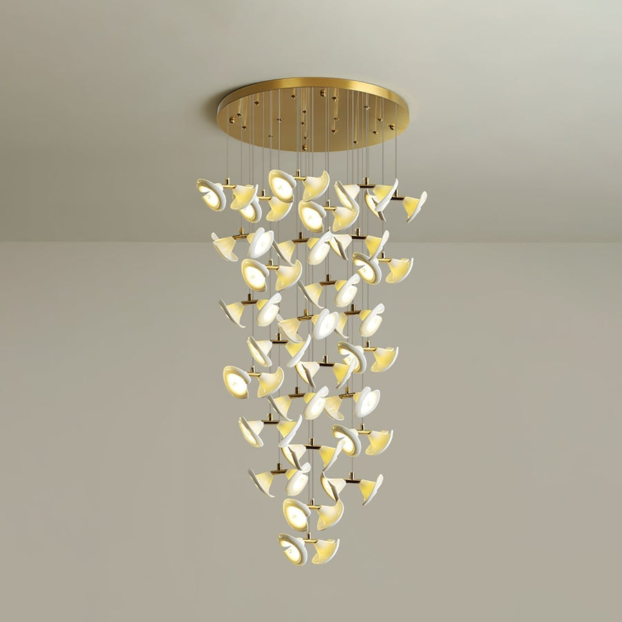 Lustre Cortège en céramique et fer – vue 5