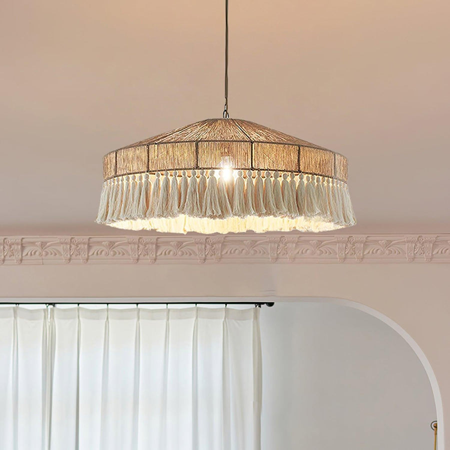 Suspension Stella en jute et métal – vue 5