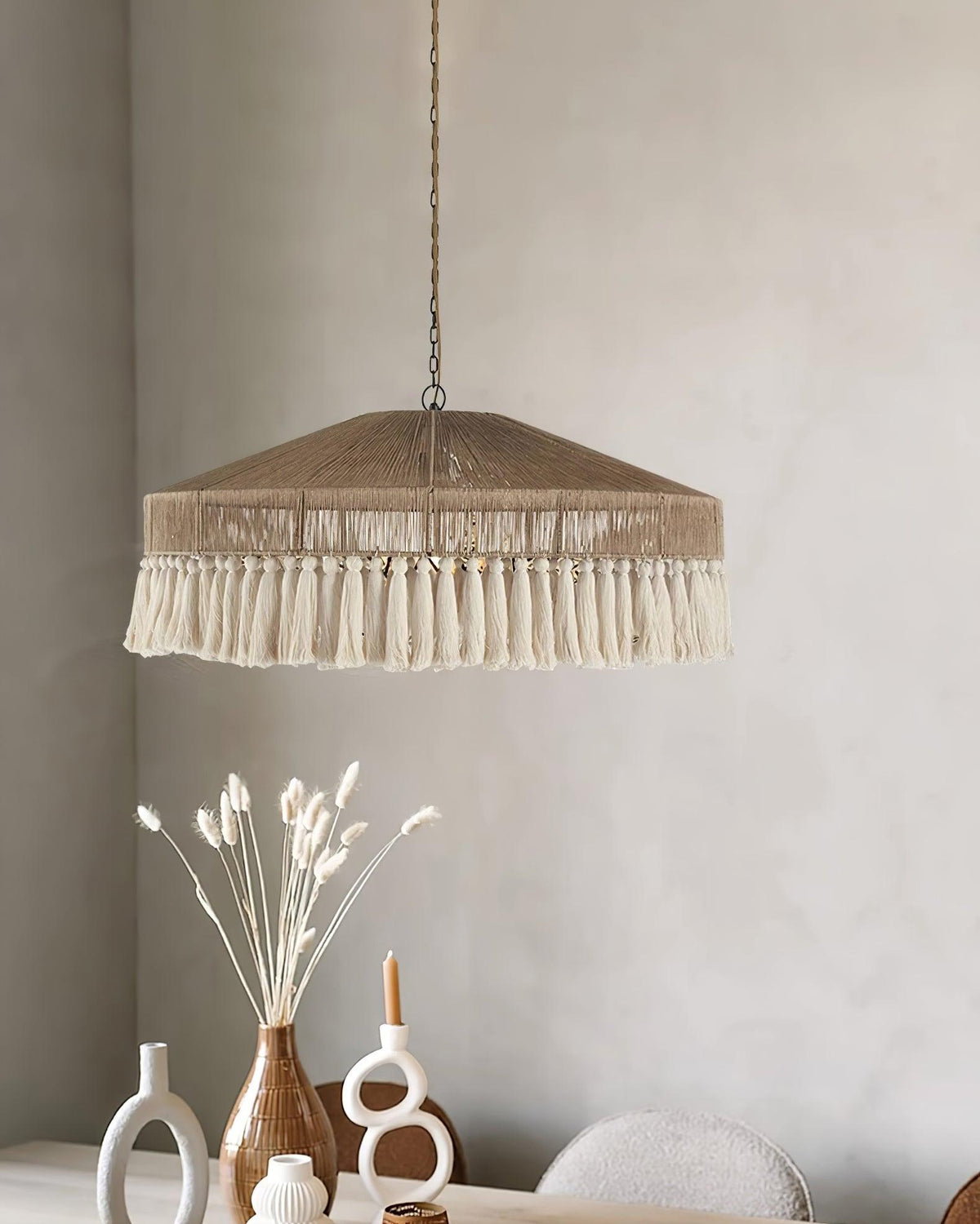 Suspension Stella en jute et métal – vue 15