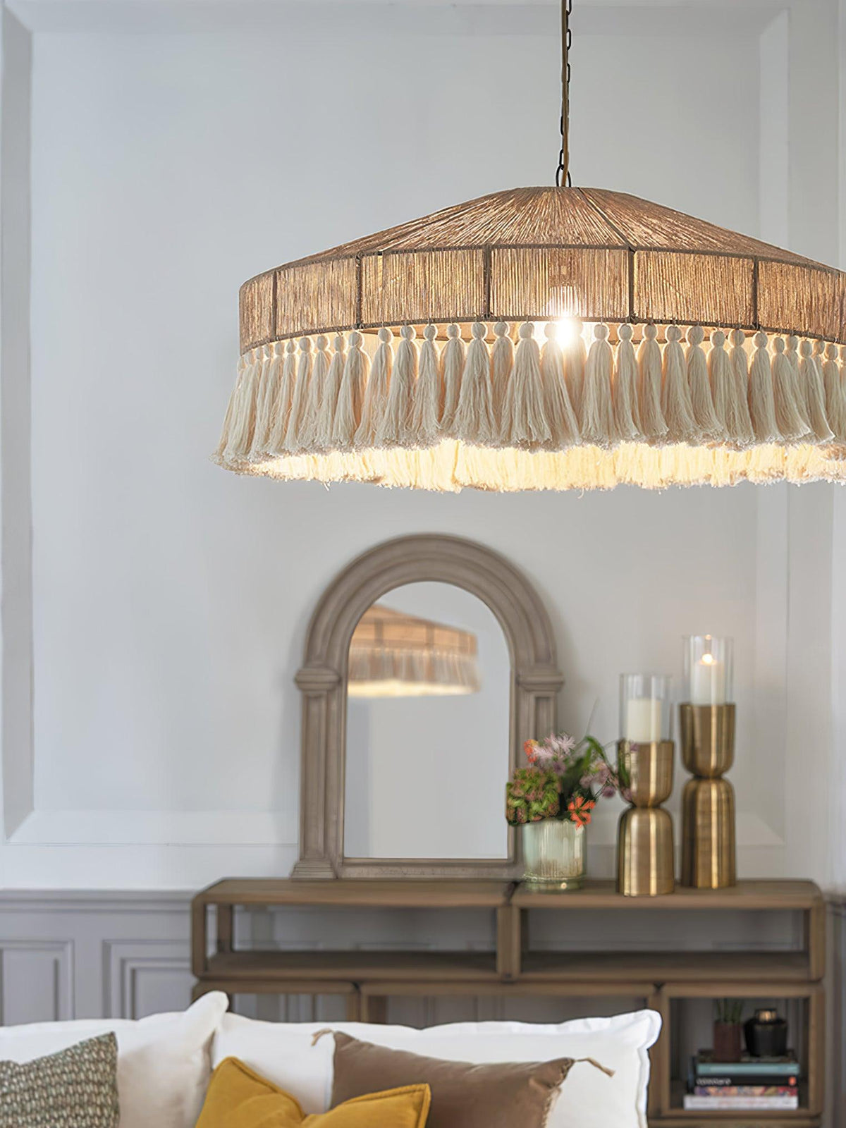 Suspension Stella en jute et métal – vue 20