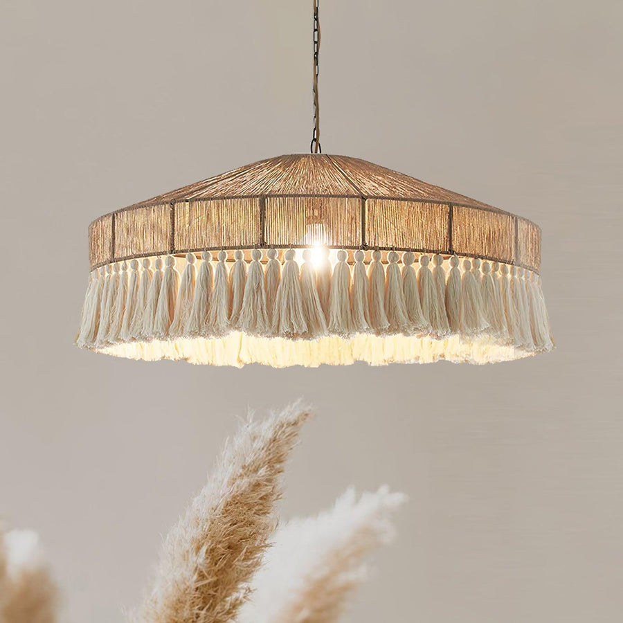 Suspension Stella en jute et métal – vue 4