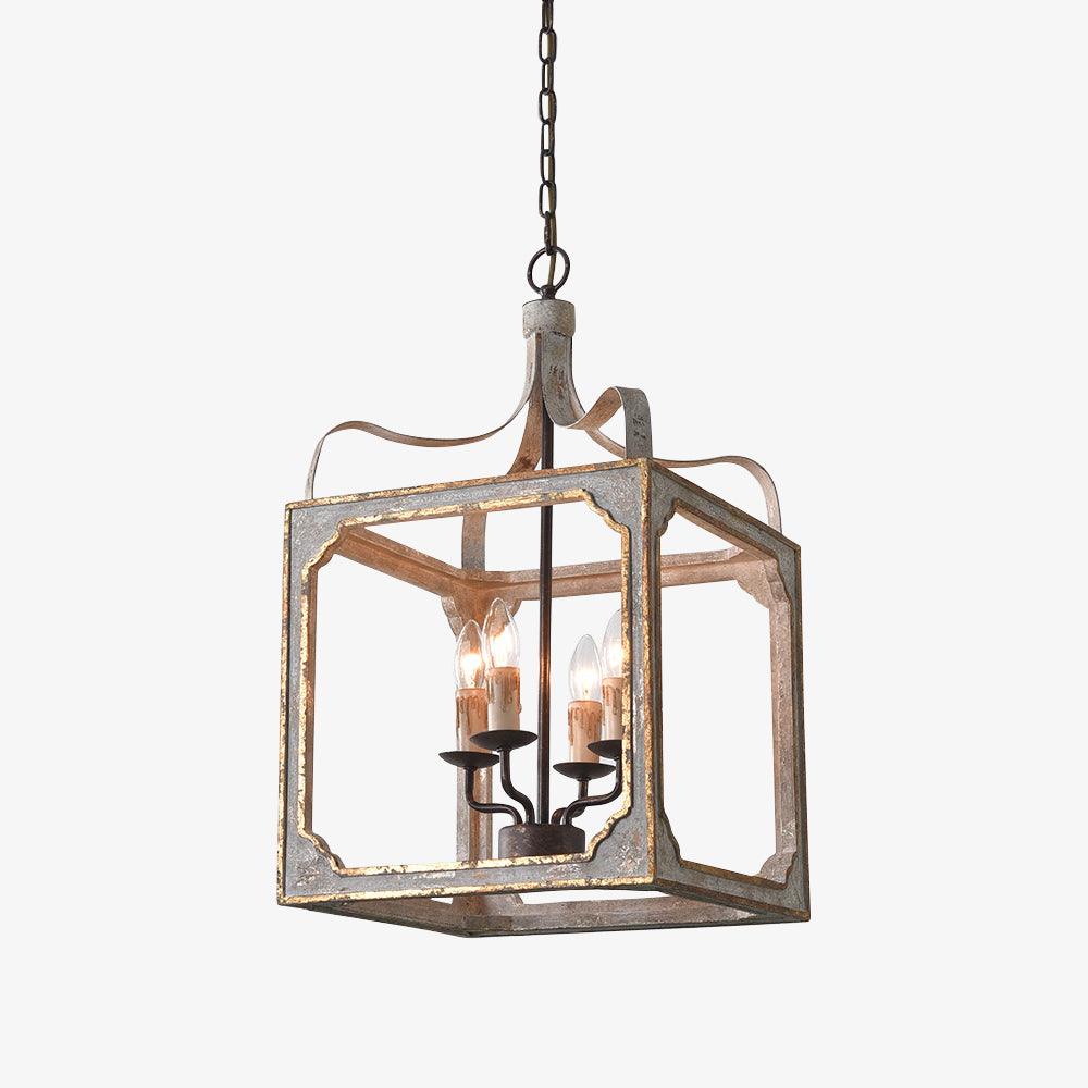 Lustre Manon en bois et métal – vue 8