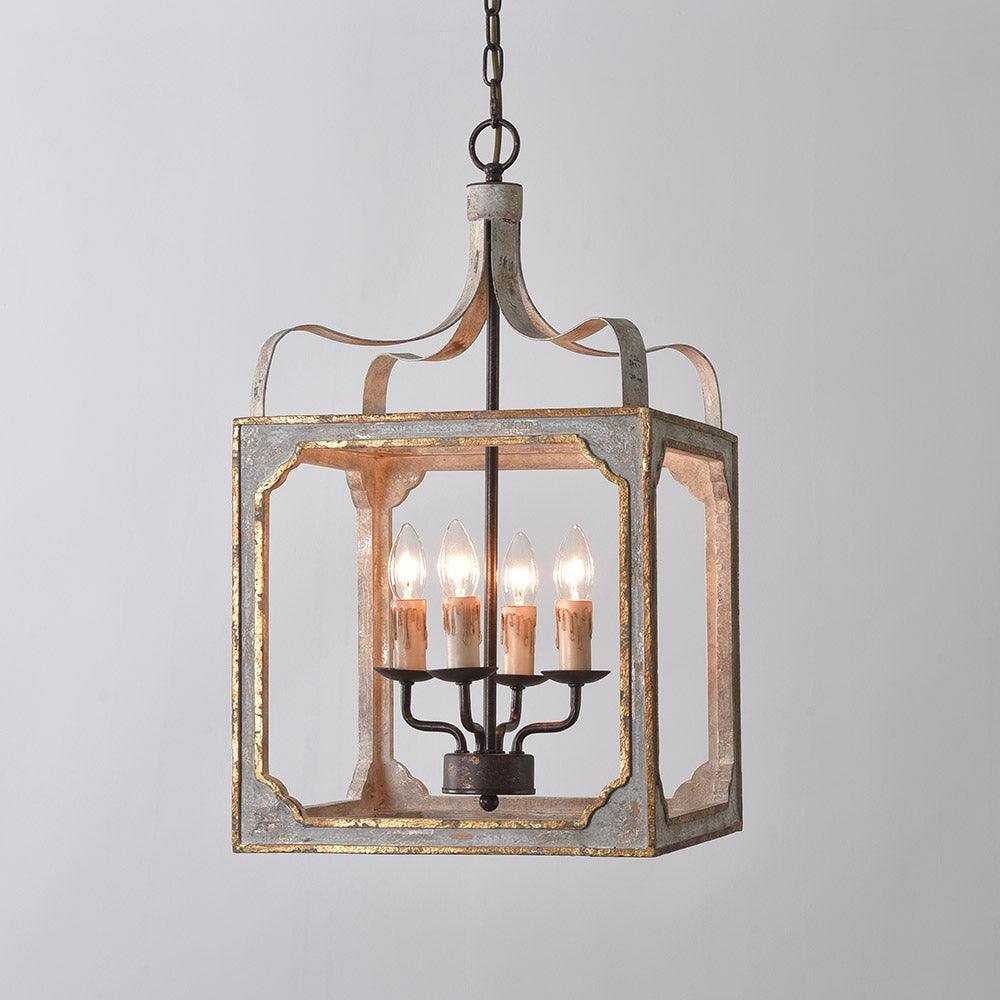 Lustre Manon en bois et métal – vue 18