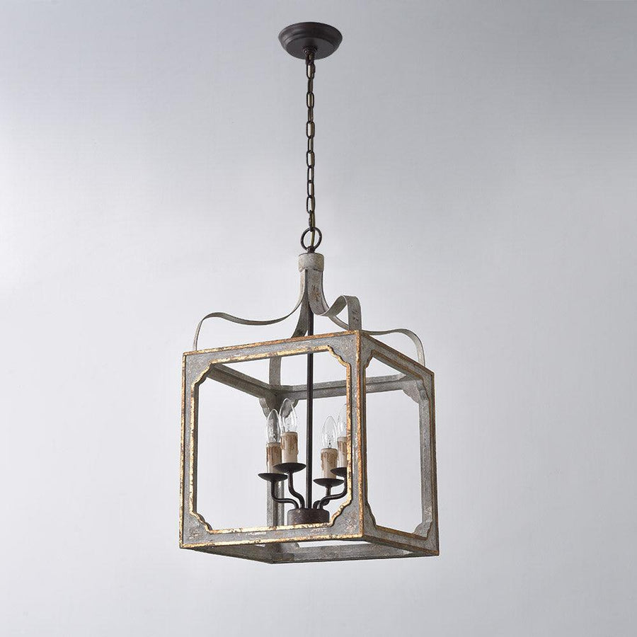 Lustre Manon en bois et métal – vue 5