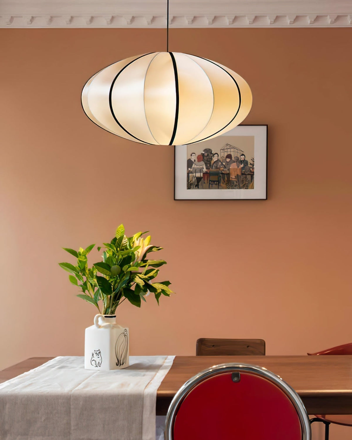 Suspension Aven en tissu et métal – vue 2