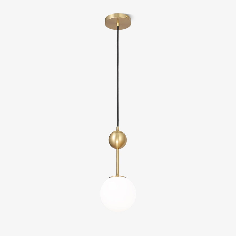Suspension Arlésienne en verre et laiton – vue 2