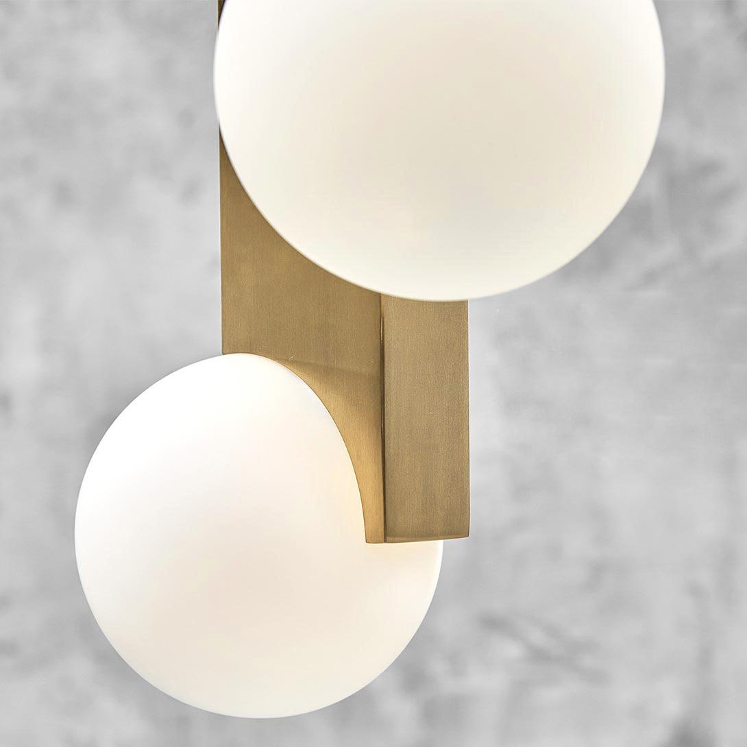 Suspension Feuillage en verre et métal – vue 34