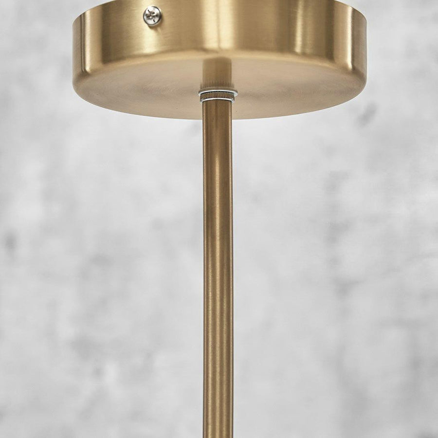 Suspension Feuillage en verre et métal – vue 2