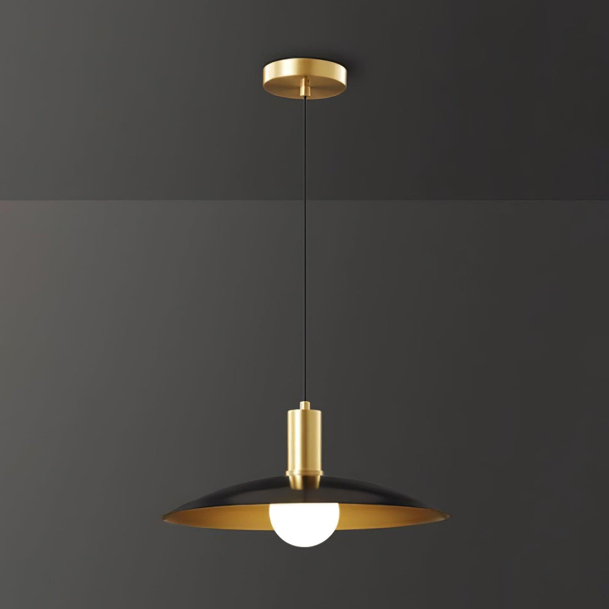 Suspension Baladin en verre et laiton – vue 21