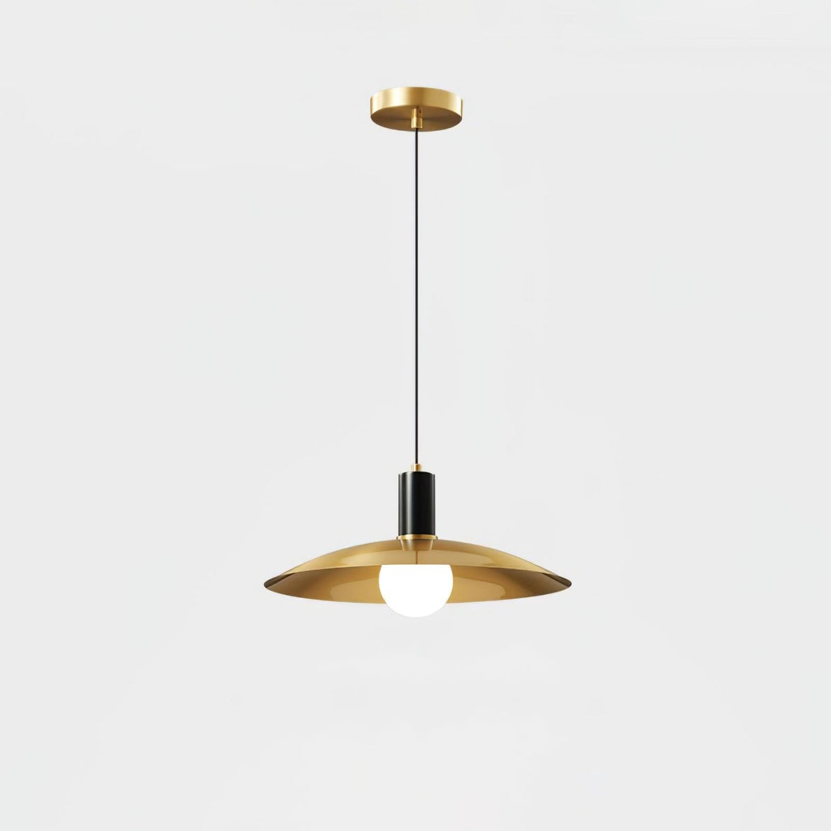 Suspension Baladin en verre et laiton – vue 8