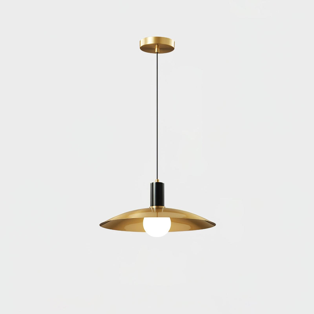 Suspension Baladin en verre et laiton – vue 3
