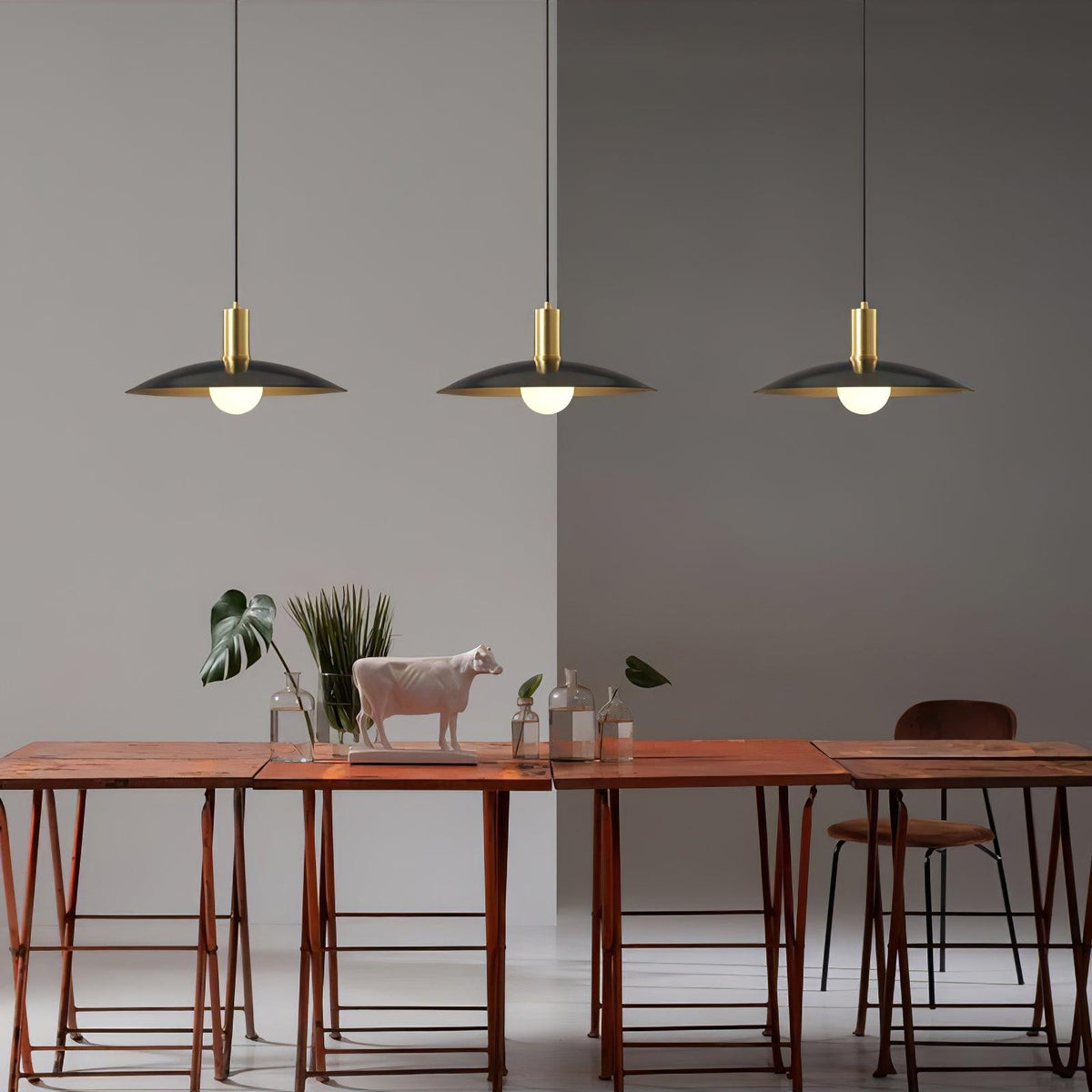 Suspension Baladin en verre et laiton – vue 15