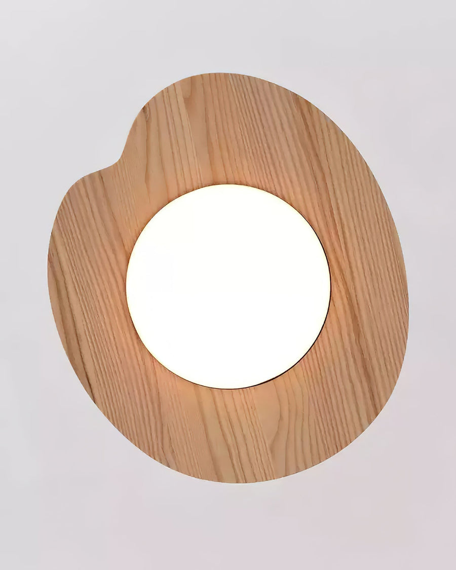 Lustre Dauphine en bois et métal – vue 2