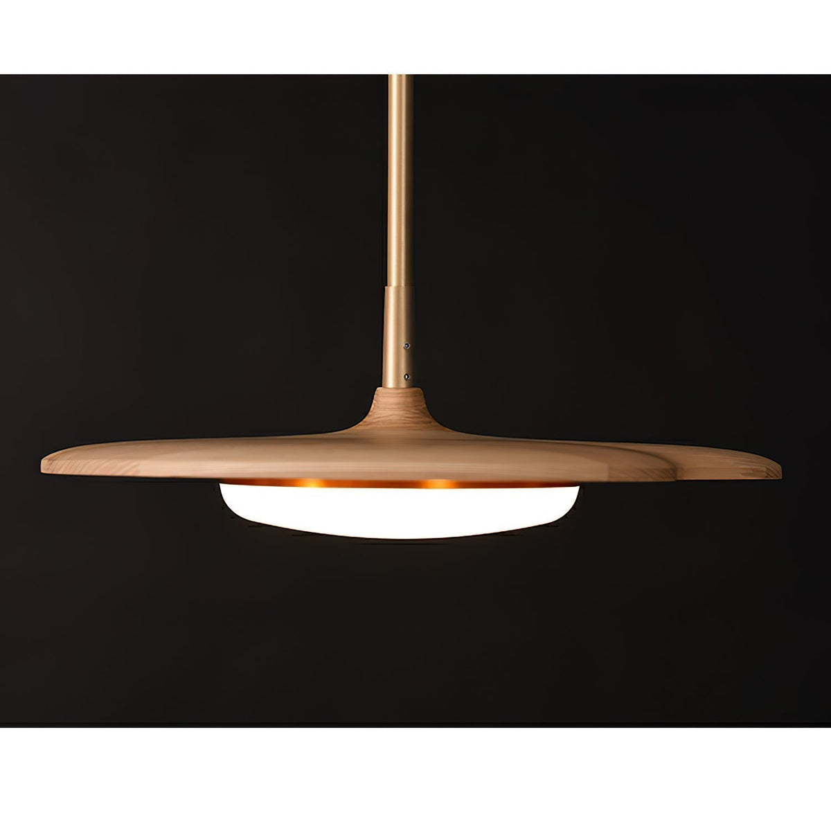 Lustre Dauphine en bois et métal – vue 21