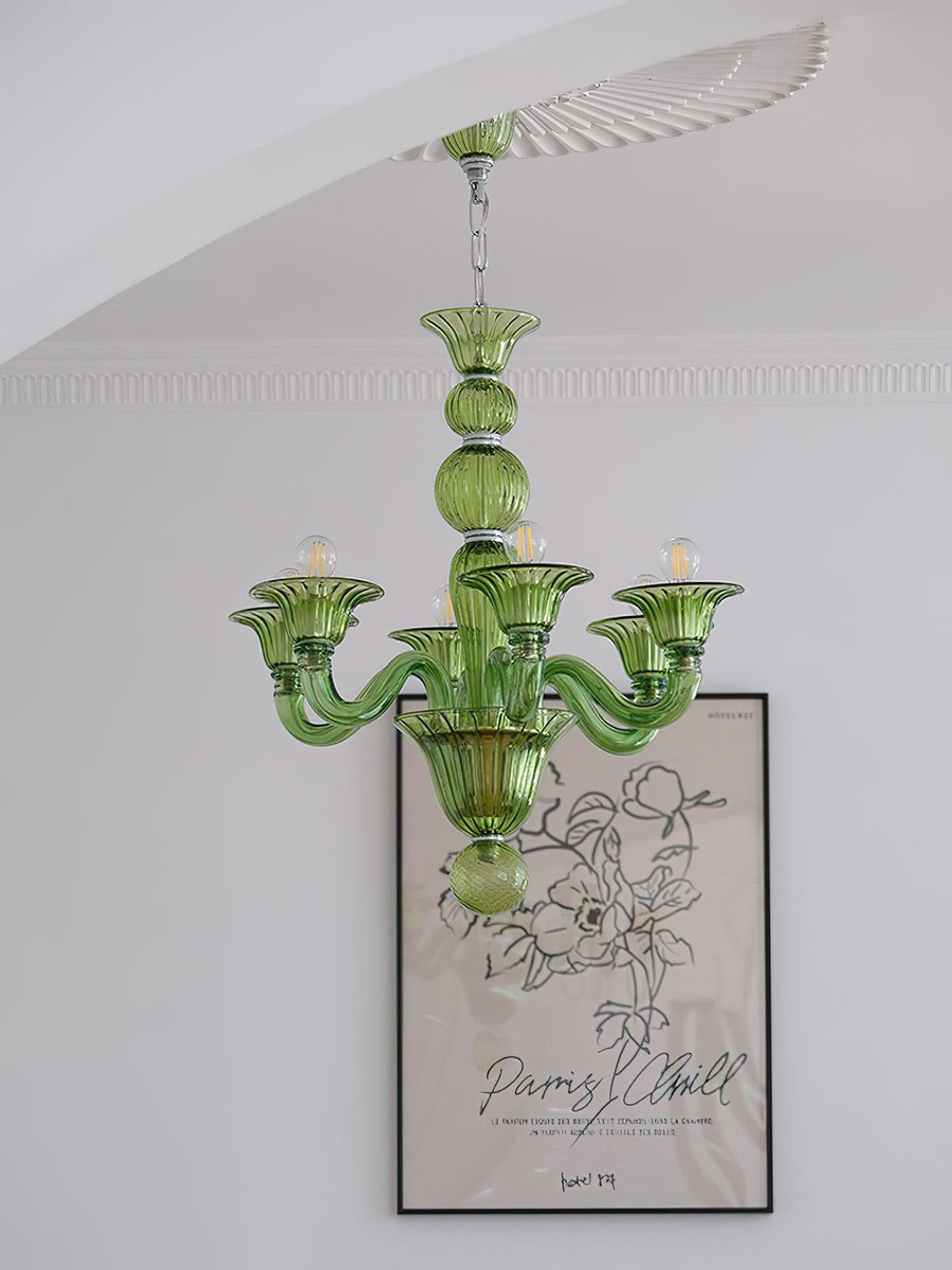 Lustre Néroli en verre et métal – vue 5