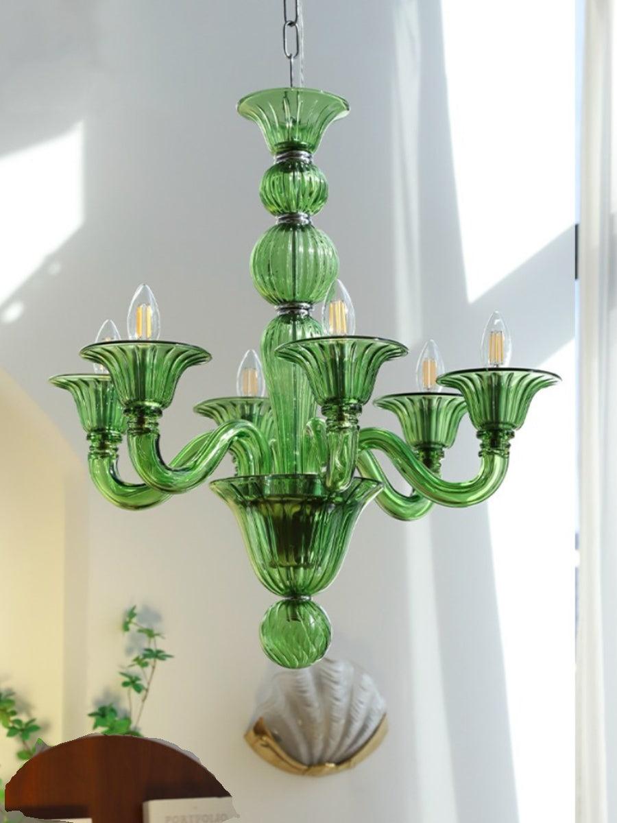 Lustre Néroli en verre et métal – vue 6