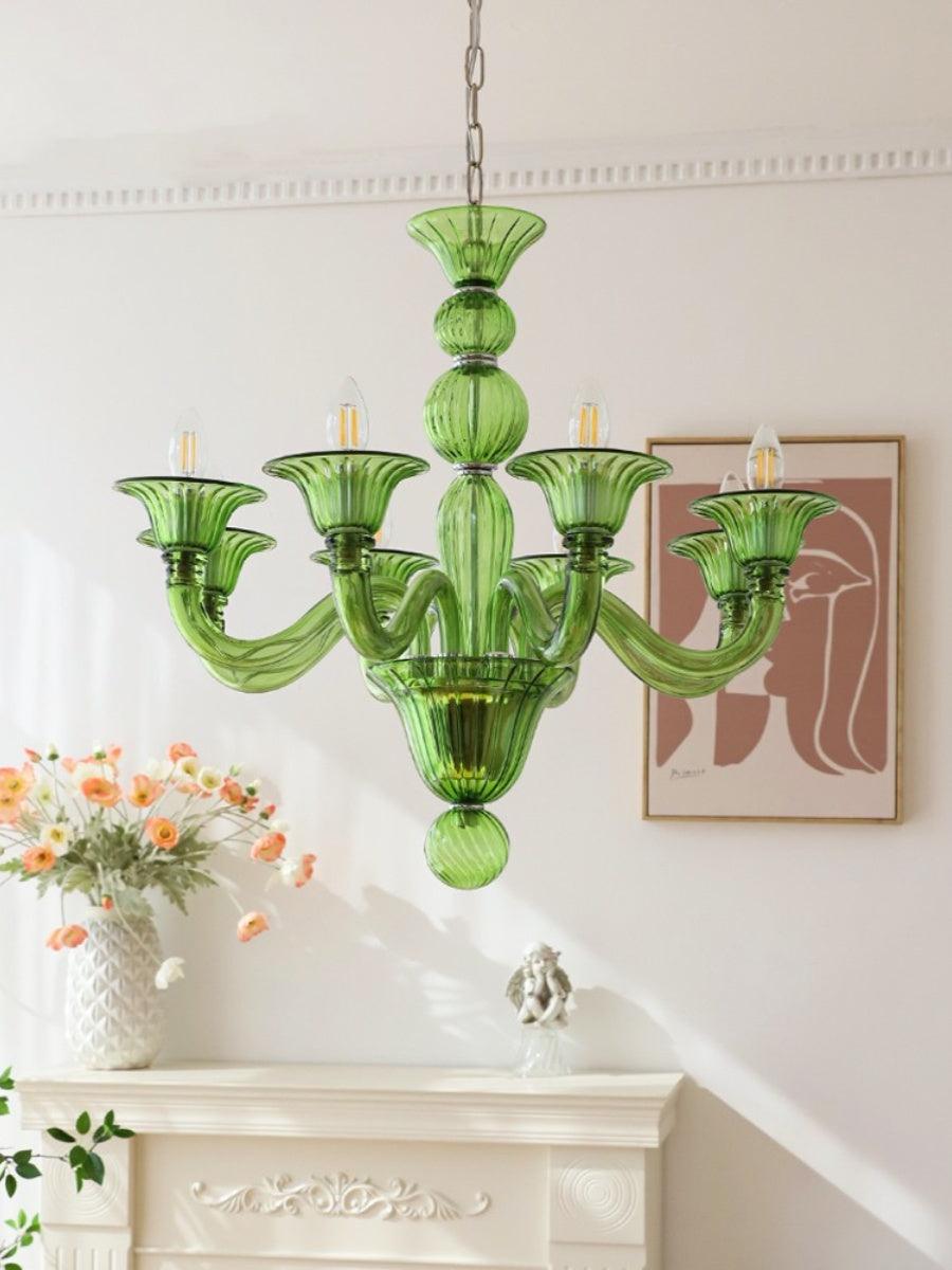 Lustre Néroli en verre et métal – vue 7