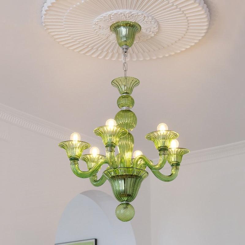 Lustre Néroli en verre et métal – vue 28