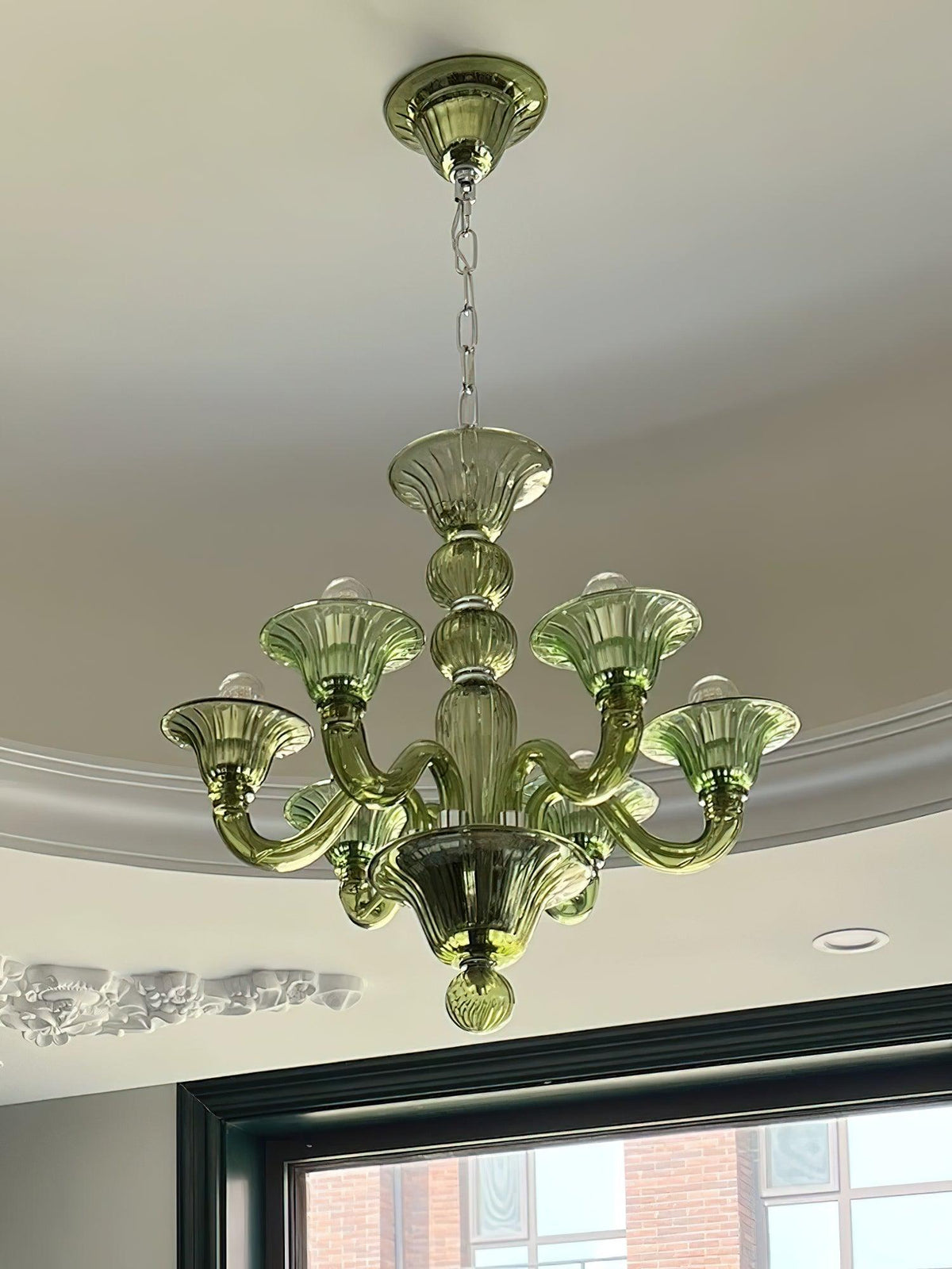 Lustre Néroli en verre et métal – vue 18