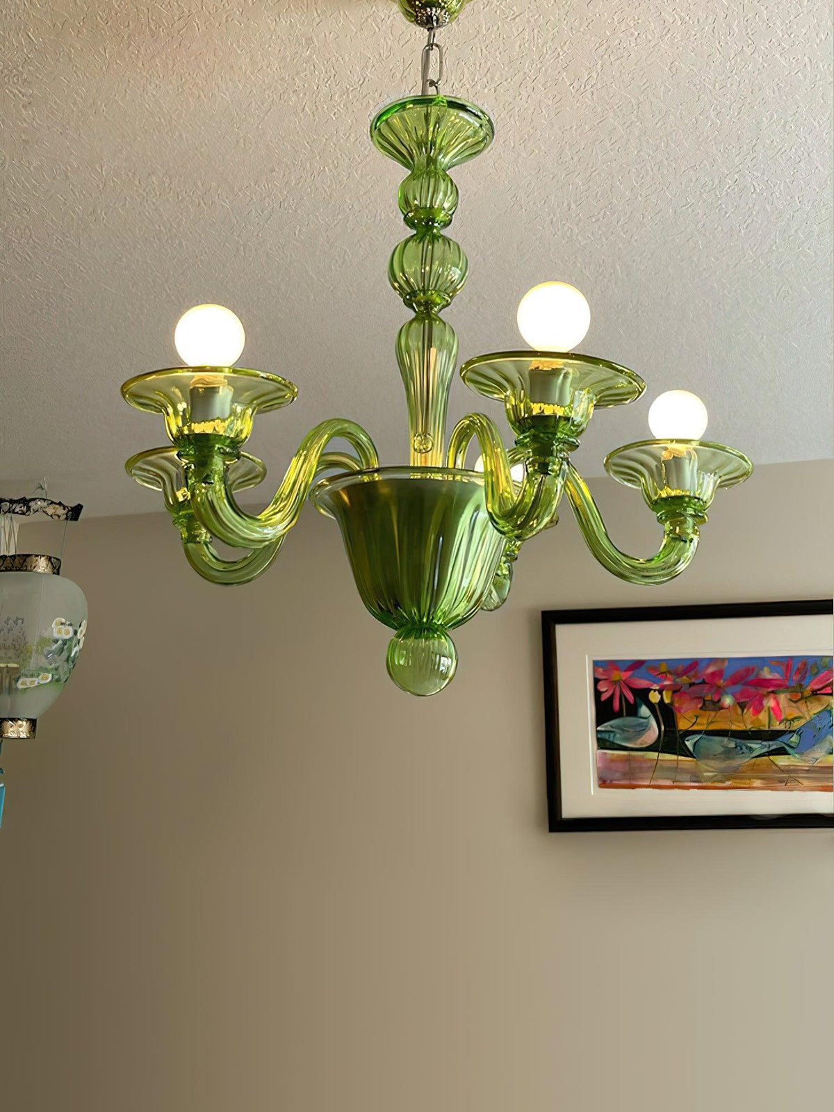Lustre Néroli en verre et métal – vue 21