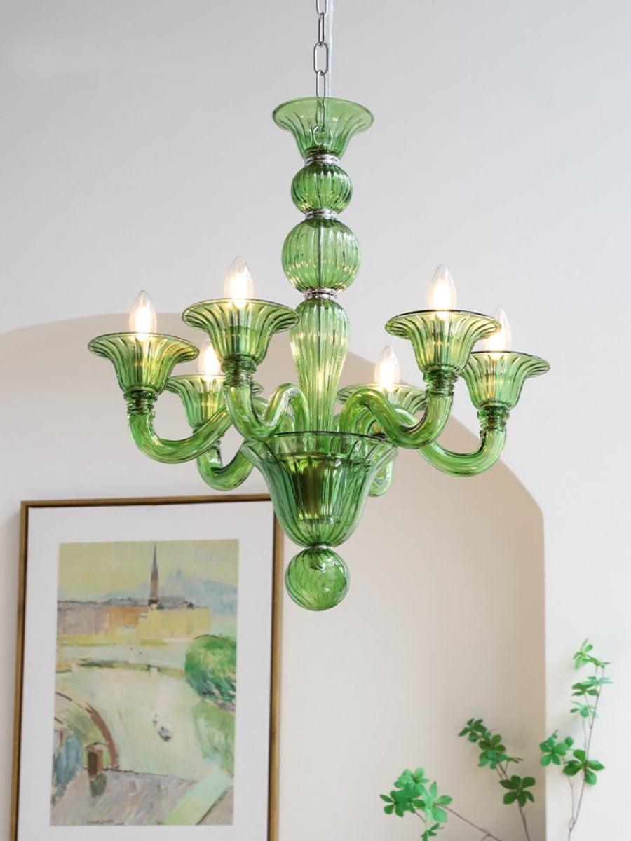 Lustre Néroli en verre et métal – vue 22