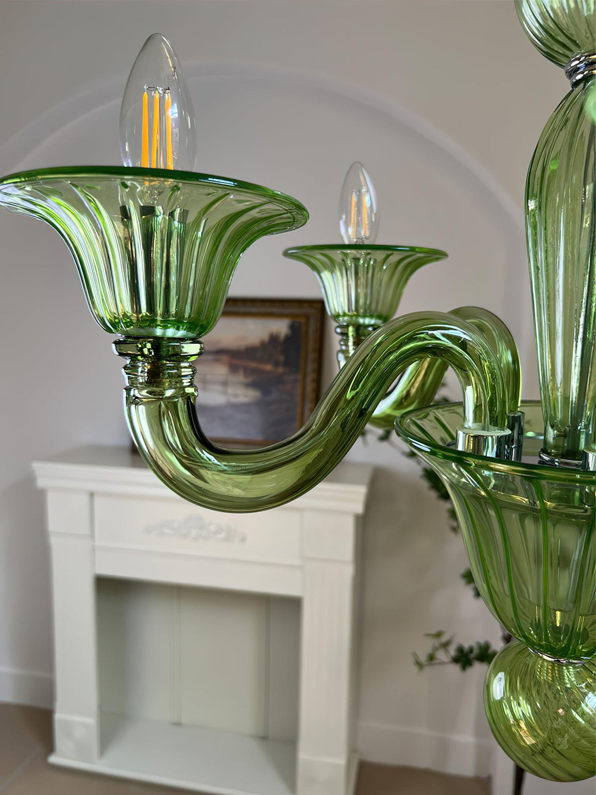 Lustre Néroli en verre et métal – vue 31