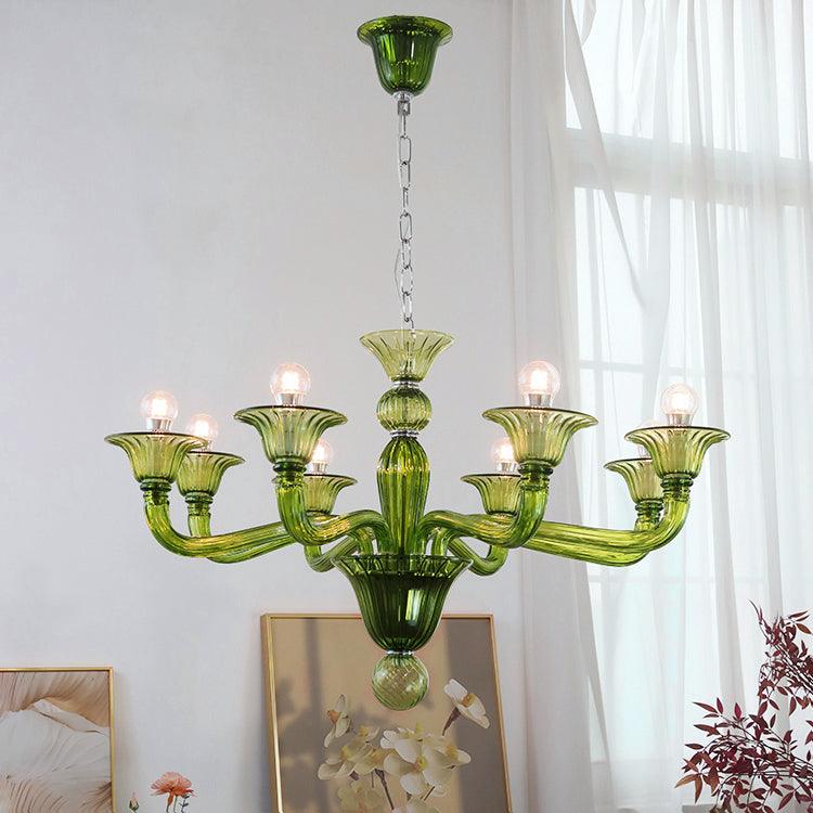Lustre Néroli en verre et métal – vue 47