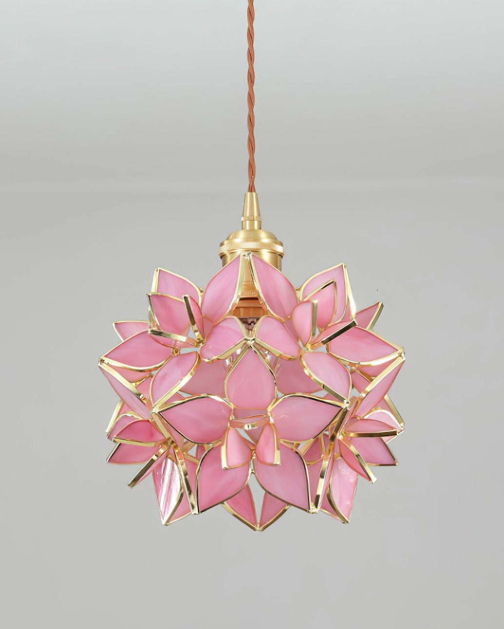 Suspension Hélène en verre et laiton – vue 50