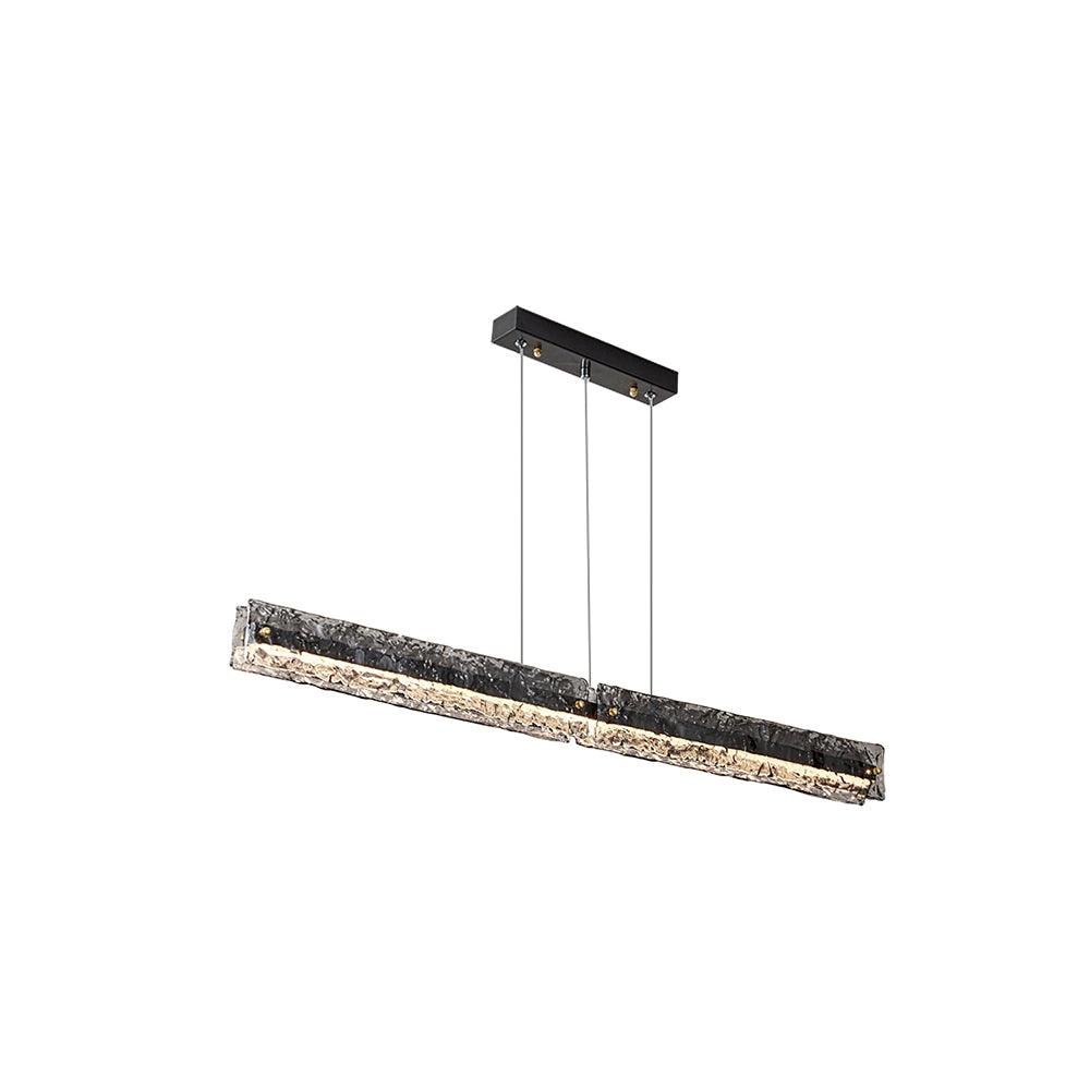 Suspension Cime en verre et laiton – vue 15